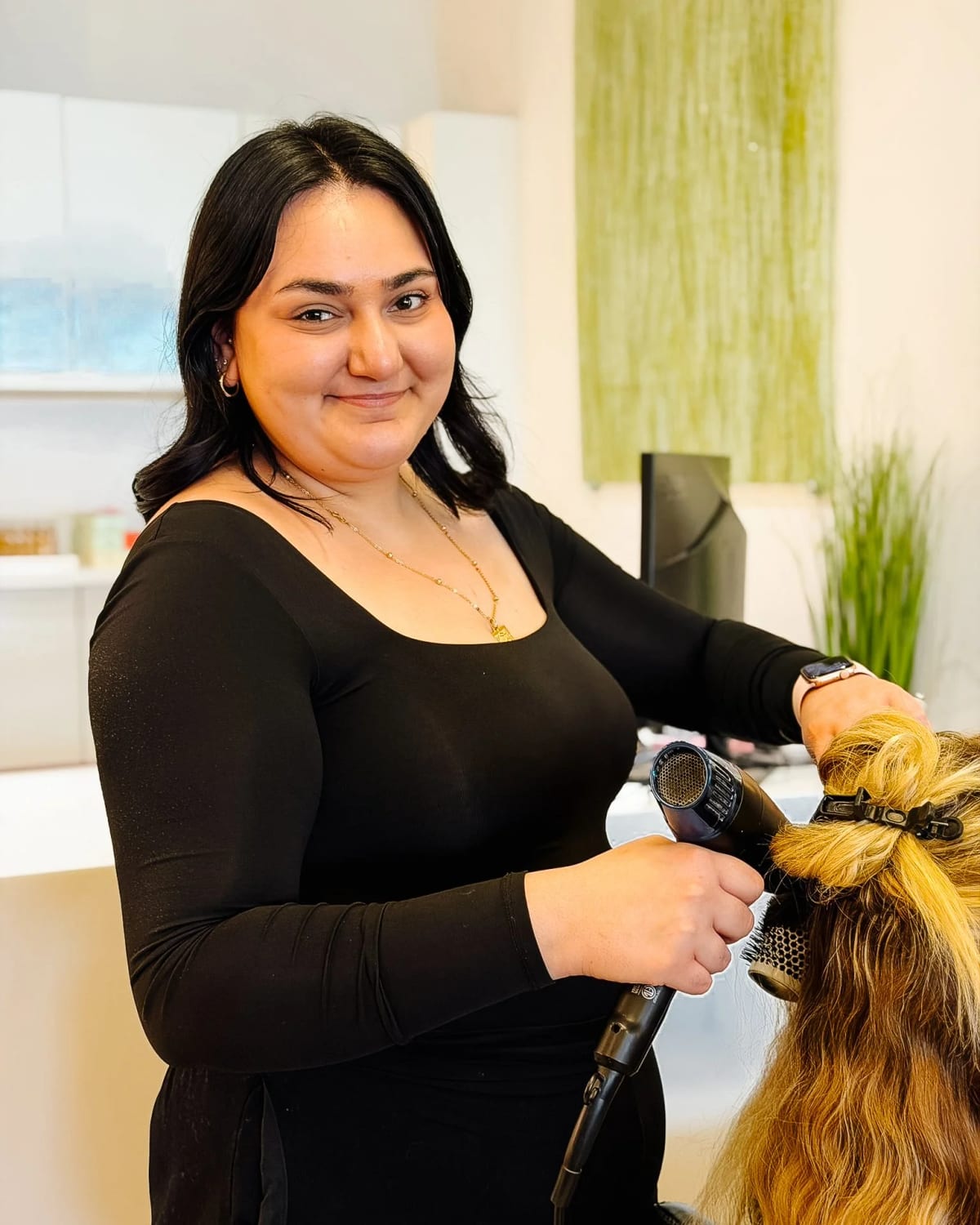 Natalie Yaagob, emerging stylist at Clique Organic Salons
